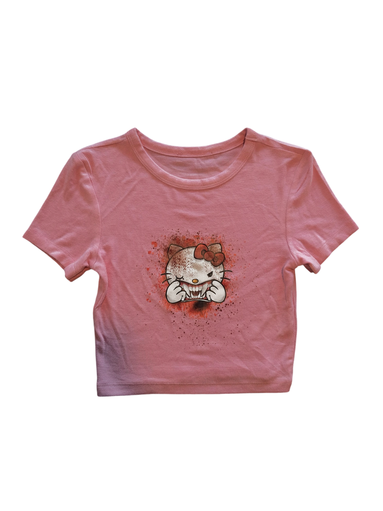 BYE BYE KITTY CROPPED T-SHIRT